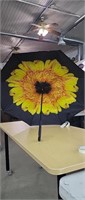 NEW Inverted Umbrella Yellow Sunflower