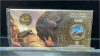 2010 Canadian Holographic Dinosaur Fifty Cent Coin