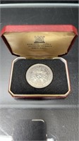 1952-1977 Silver Jubilee One Crown Coin In Case