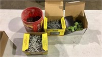 Assorted nails and screws
