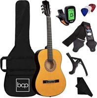 *Beginner All Wood Acoustic Guitar Starter Kit