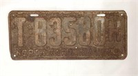 Vintage NC License Plate 1929