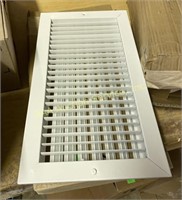 White metal HVAC grate new store return 18”x10”