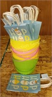 Pastel Baskets filled with small Hallmark Easter