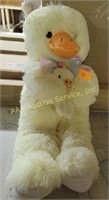 Hug me duck with baby, flush toy, new with tags