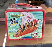 Vintage metal Aladdin Mickey Mouse club lunchbox
