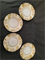 (4) Old Ivory Clairon XV Dinner Plates