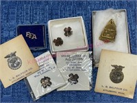 Vintage FFA & 4H lapel pins