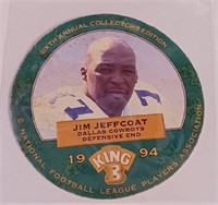 1994 King B JIM JEFFCOAT Dallas Cowboys Rare Disc