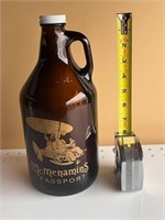 McMenamins Souvenir Brown Glass Beer Growler ~ 64