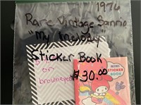 Sanrio mini sticker book 1976 my melody