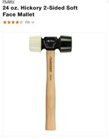 24 oz hickory 2 sided soft face mallet