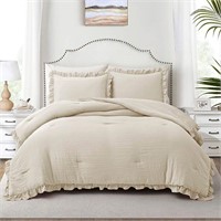 Home Bed Bedding Comforter Set - 3pc Queen