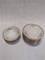 Noritake 'Mystery #7' Rimmed Bowls and Plates