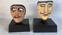Two Mexican Folk Art Dance Masks