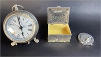Clock, Picture Frame & Keepsake Box