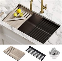 KRAUS Bellucci Undermount Granite Kitchen Sink