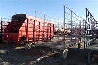 20ft x 8ft Steel Bale Thrower Wagon