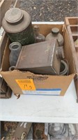 Box of Old Bottles and Containers