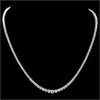 ^18k White Gold 10.00ct Diamond Necklace