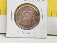 1940 Netherlands 1 Gulden Silver