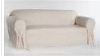 Box Cushion Sofa Slipcover Linen