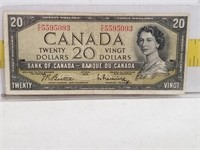 1954 $20 Canada Bill