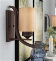 Swinford 1 - Light Dimmable Bronze Armed Sconce