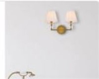Adrianny 2-light Dimmable Armed Sconce Brass