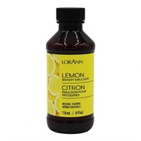 LorAnn Lemon Bakery Emulsion, 4 ounce bottle 3pk