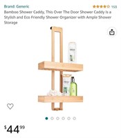 bamboo shower caddy