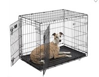 Midwest iCrate Double Door Folding Dog Crate, LRG