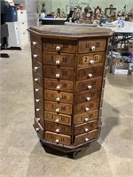 Country store hardware cabinet