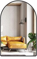 New MYlovelylands 24x36 inch Black Arched Mirror