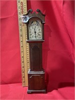 Miniature reproduction grandfather clock
