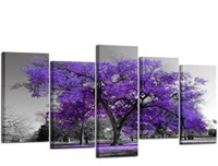New Kreative Arts Purple Tree Wall Art for Living