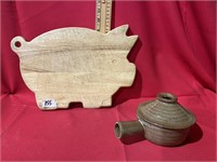Cutting board & pottery