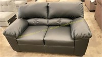 Black Leather Loveseat