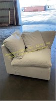 Cream Upholstered Sectional Corner Piece