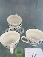 4 cups and two saucers/made in England