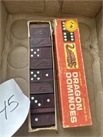 Vintage dragon dominoes