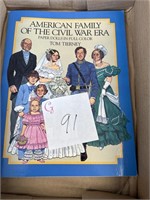 American family of the civil war era paper dolls