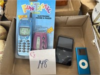 iPods and toy cell phone and pager/not tested/as