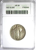 1927-S Quarter ANACS VF-25 LISTS FOR $350