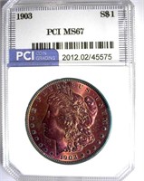 1903 Morgan PCI MS-67 Vibrant Color