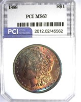 1888 Morgan PCI MS-67 LISTS FOR $6750
