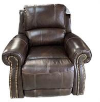 Ashley Leather Electric Nailhead Recliner