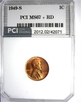1949-S Cent PCI MS-67+ RD LISTS FOR $1400