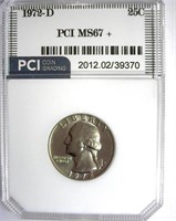 1972-D Quarter PCI MS-67+ LISTS FOR $325