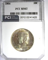 1964 Kennedy PCI MS-67 NICE TONING